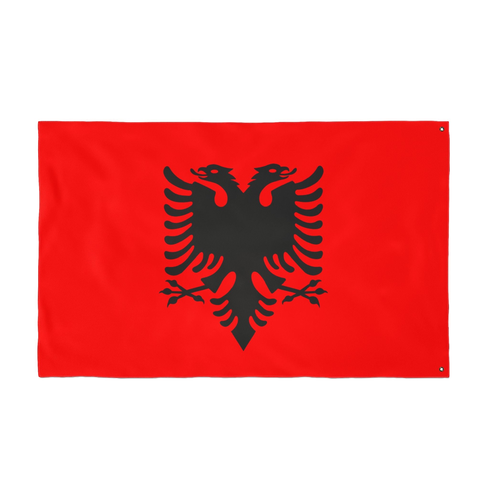 Albanian Double-Sided Flag – Red Flag with Black Double-Headed Eagle, Outdoor Garden & Pole Flag