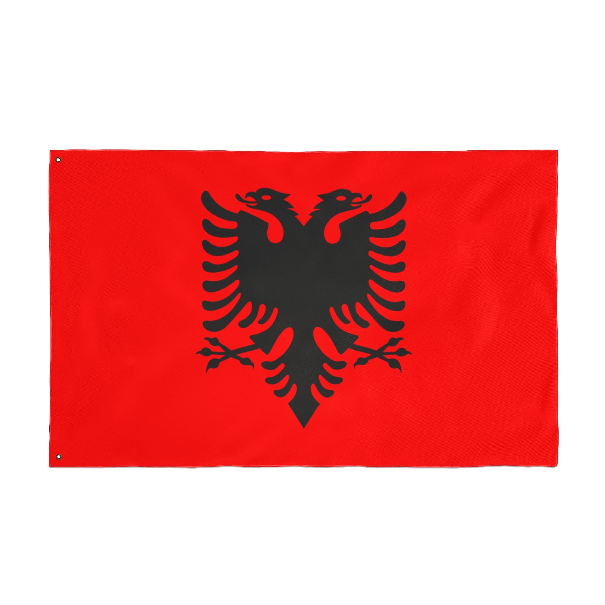 Albanian Double-Sided Flag – Red Flag with Black Double-Headed Eagle, Outdoor Garden & Pole Flag
