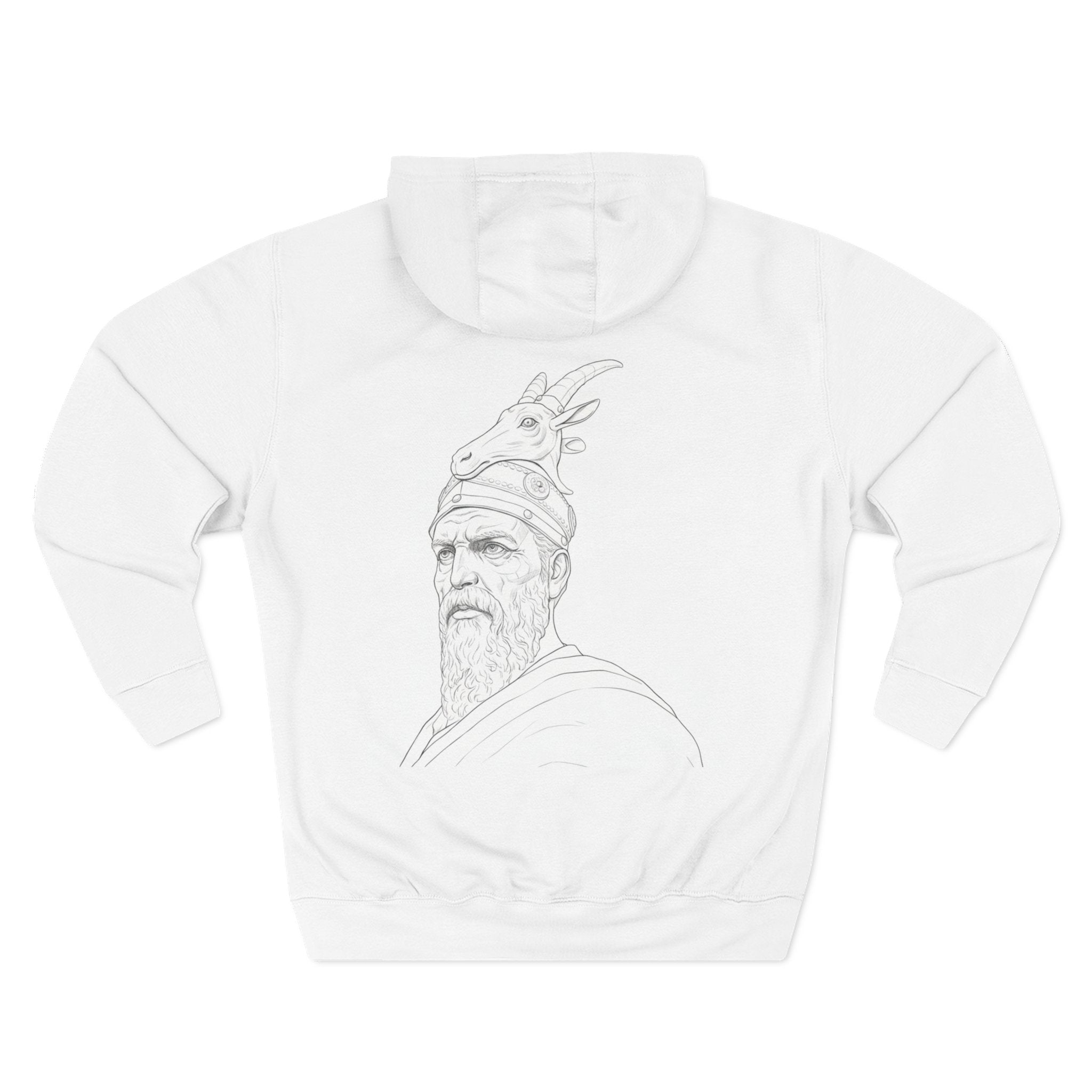 Hoodie — Vintage Double-Headed Eagle Graphic Fleece Hoodie